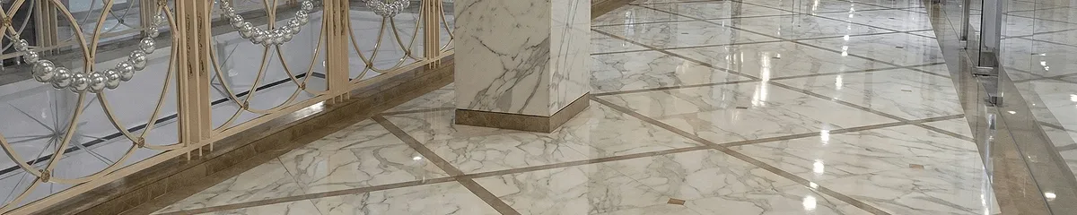 Beautiful marble floor professionally installed in Salt Lake City, UT
